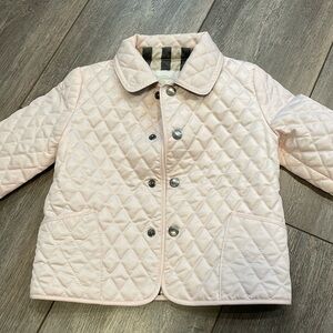 Burberry Check Novacheck Kids Children Jacket Pink Toddler Sz 12 months